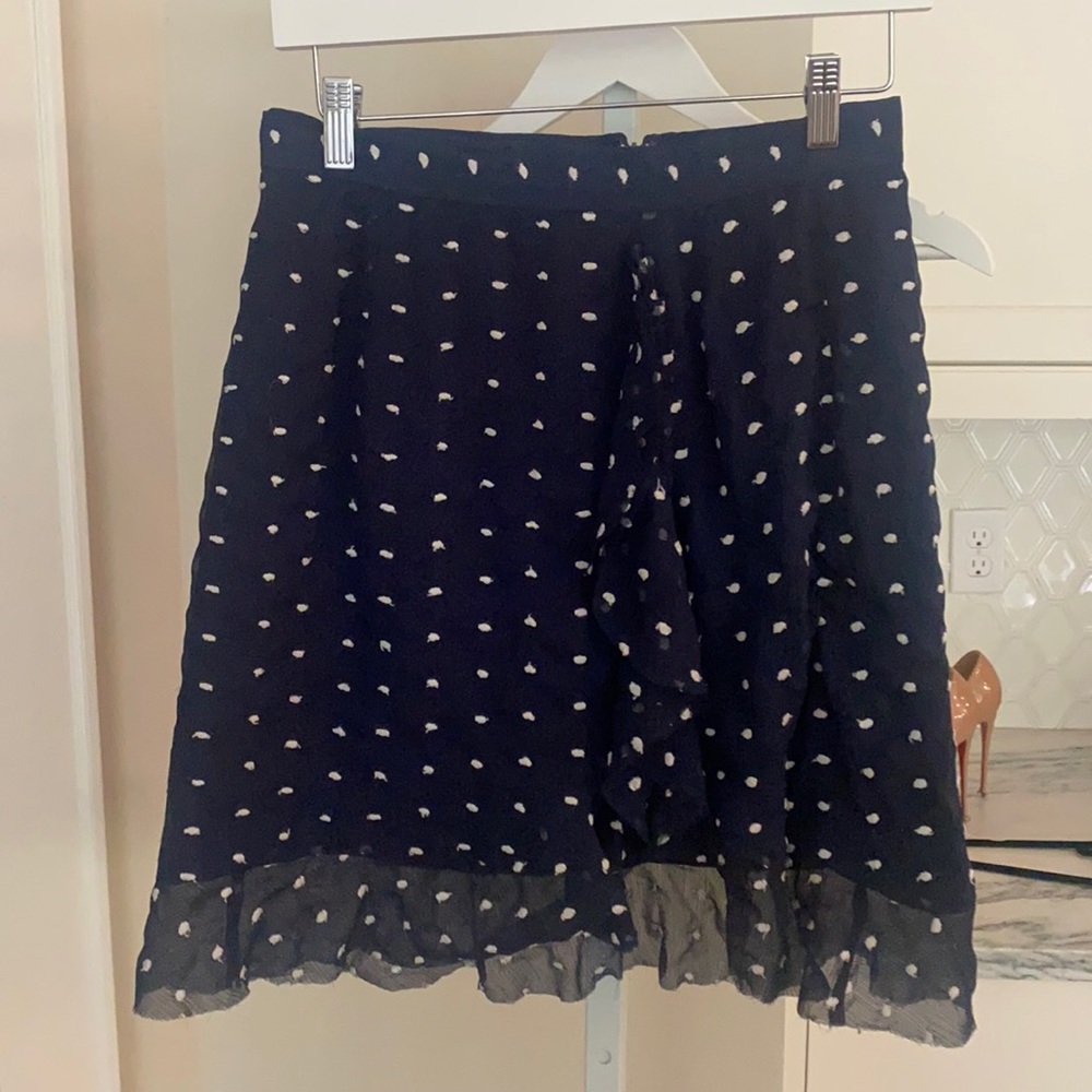 Vintage French polka dot skirt